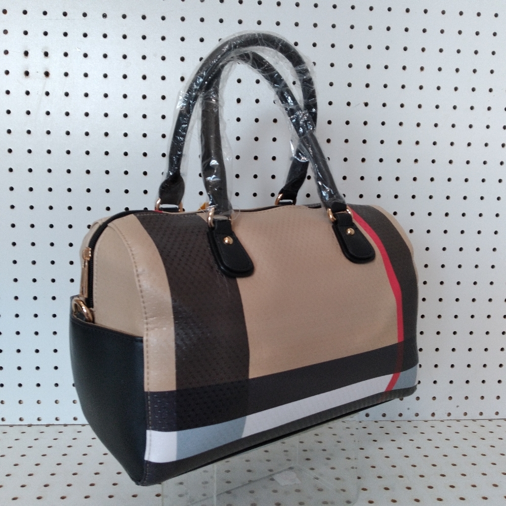 Brown Black Satchels Bag | Women's Crossbody Bag | Dimension : L12"×H8"×W6"
